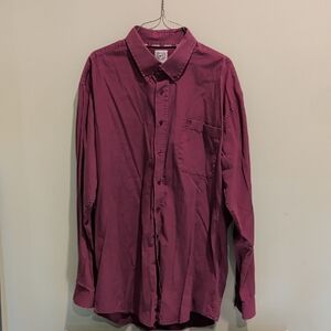 Cinch Men's Deep Red Casual Button Down Shirt